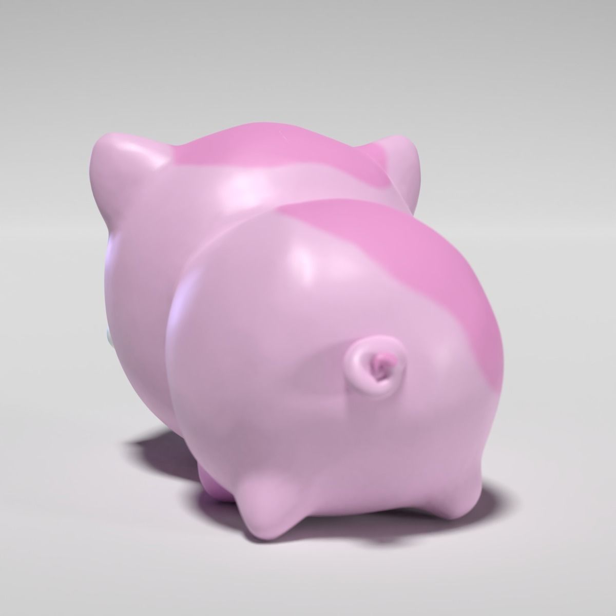 Cute Pig 3D model_3