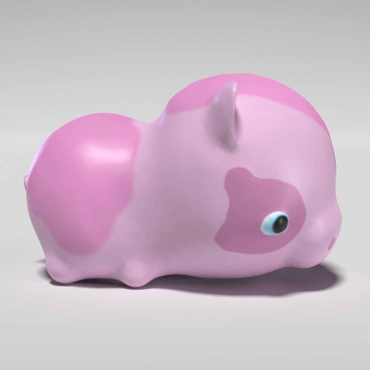 Cute Pig 3D model_4