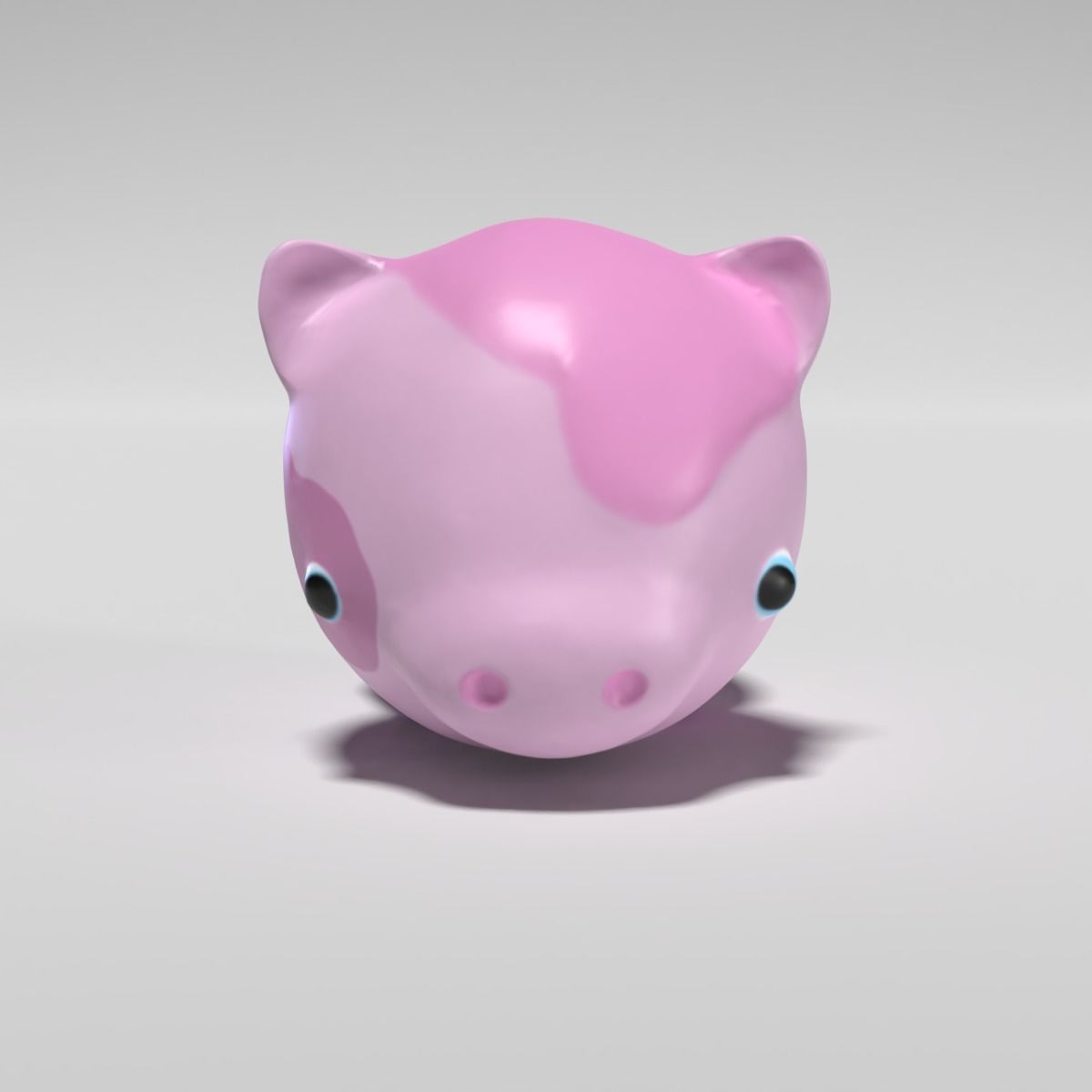 Cute Pig 3D model_2