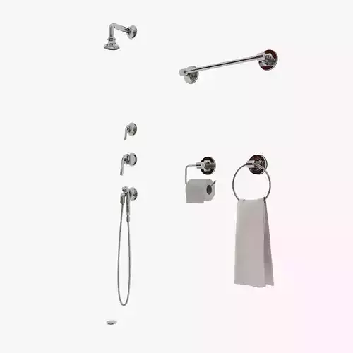 Waterworks Shower Set Tap Mixer Paper Holder