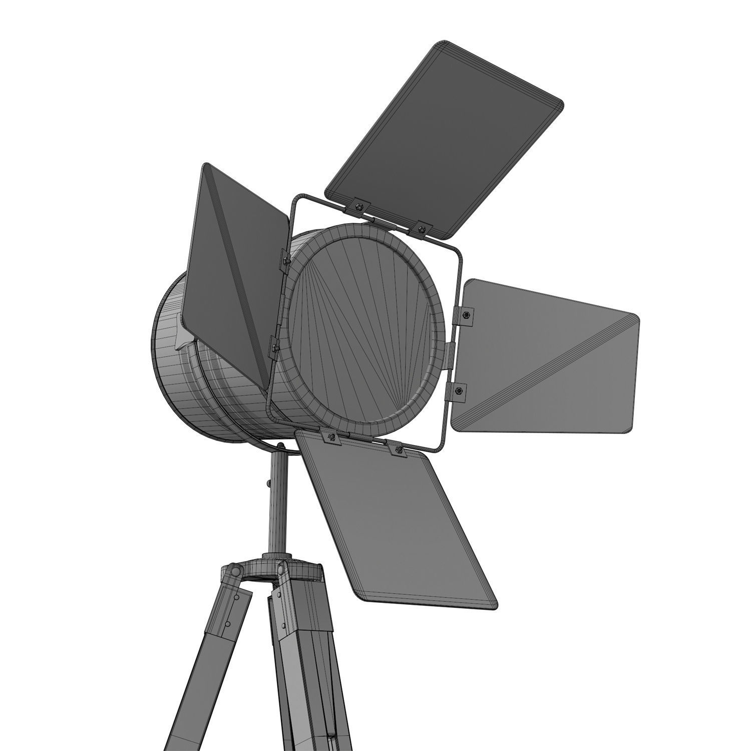 Floor Lamp - Adhil -  Low-poly 3D model_4