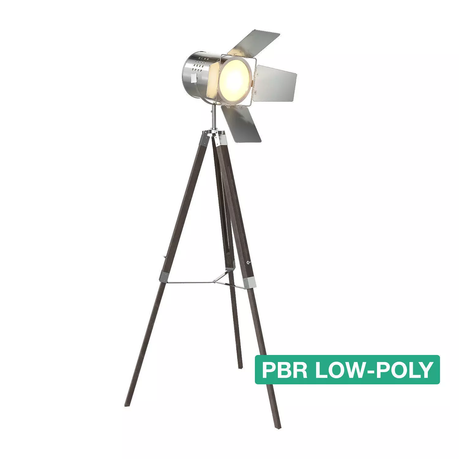 Floor Lamp - Adhil -  Low-poly 3D model_0