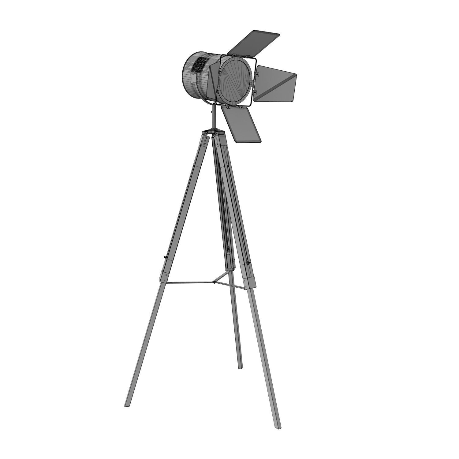 Floor Lamp - Adhil -  Low-poly 3D model_2
