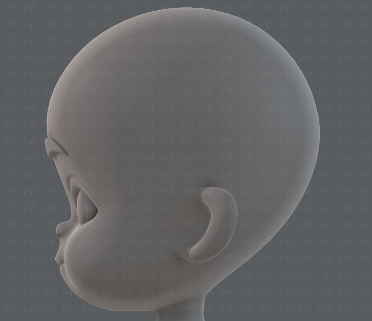 Baby V01 Low-poly 3D model_39