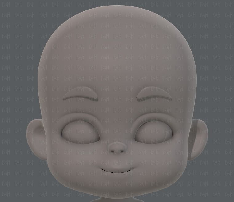 Baby V01 Low-poly 3D model_33