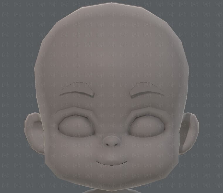 Baby V01 Low-poly 3D model_35