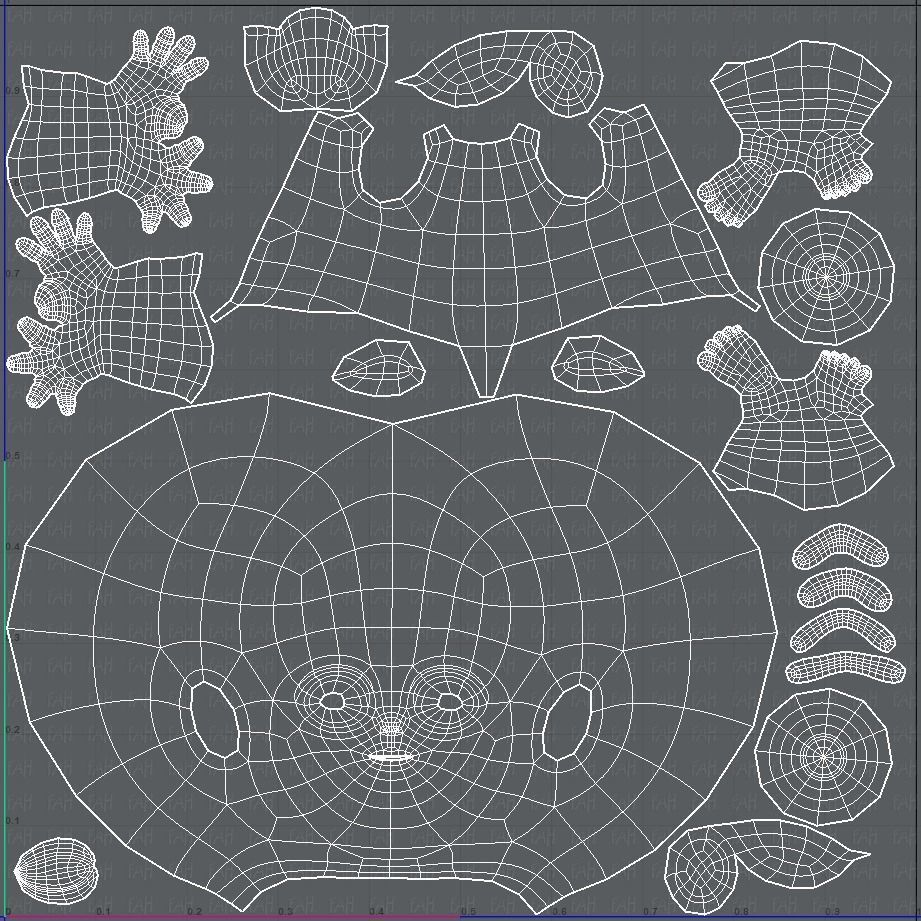 Baby V01 Low-poly 3D model_45