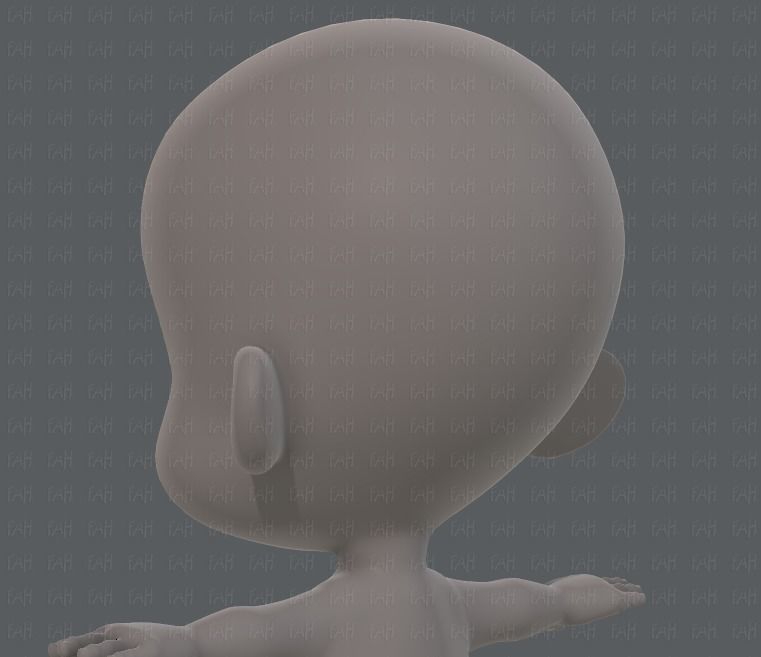 Baby V01 Low-poly 3D model_22