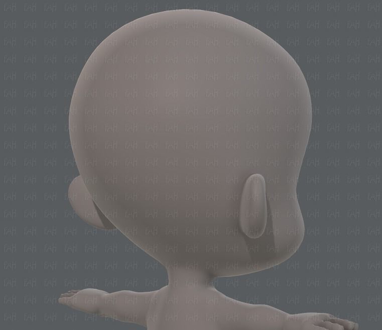 Baby V01 Low-poly 3D model_20