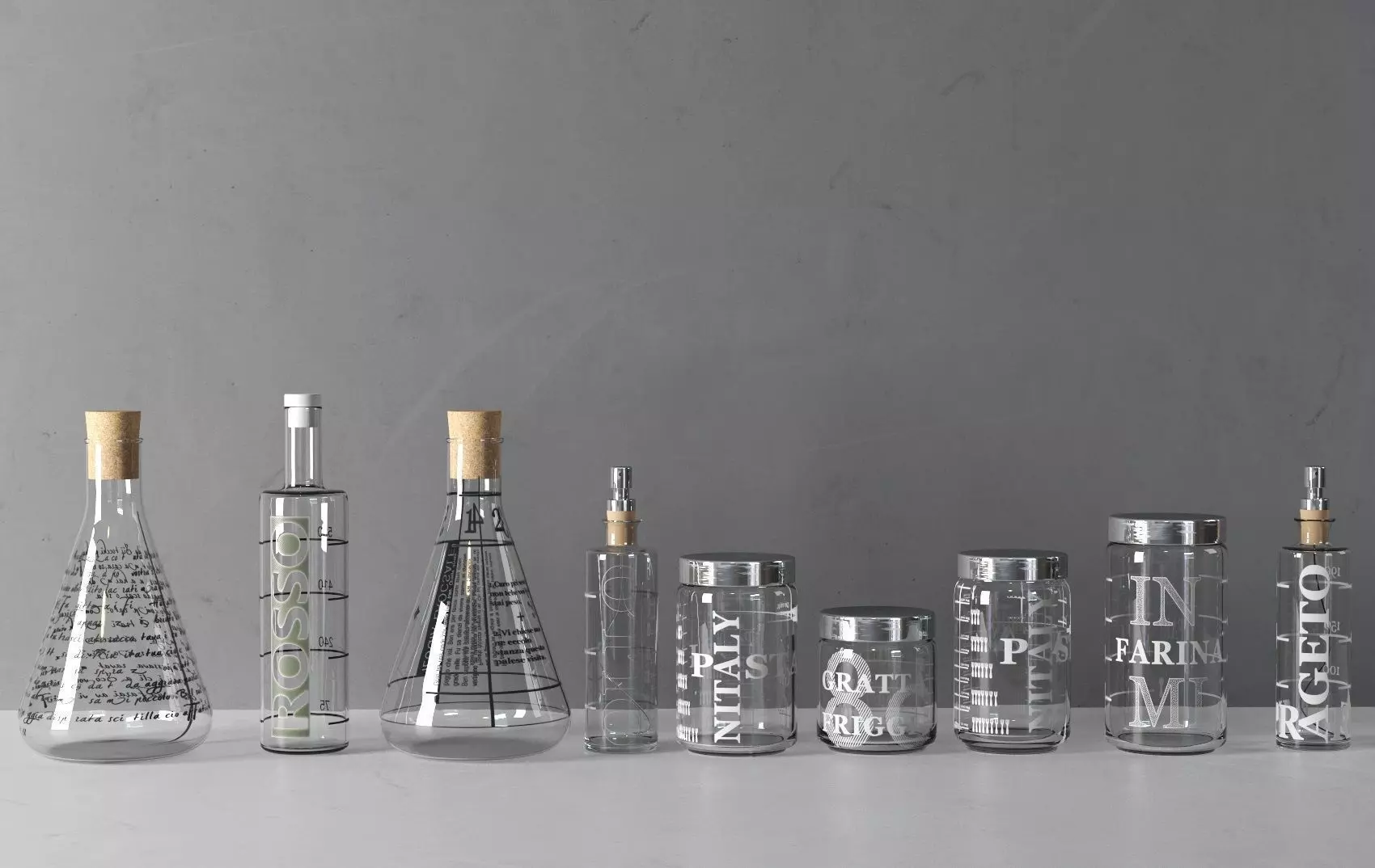 Lab Glassware 3D model_0