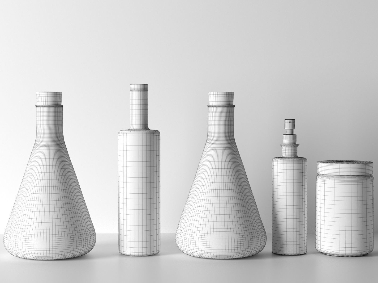 Lab Glassware 3D model_3