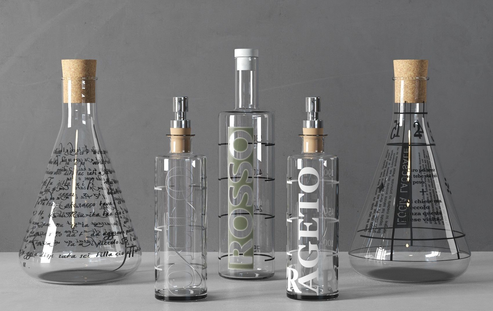 Lab Glassware 3D model_1