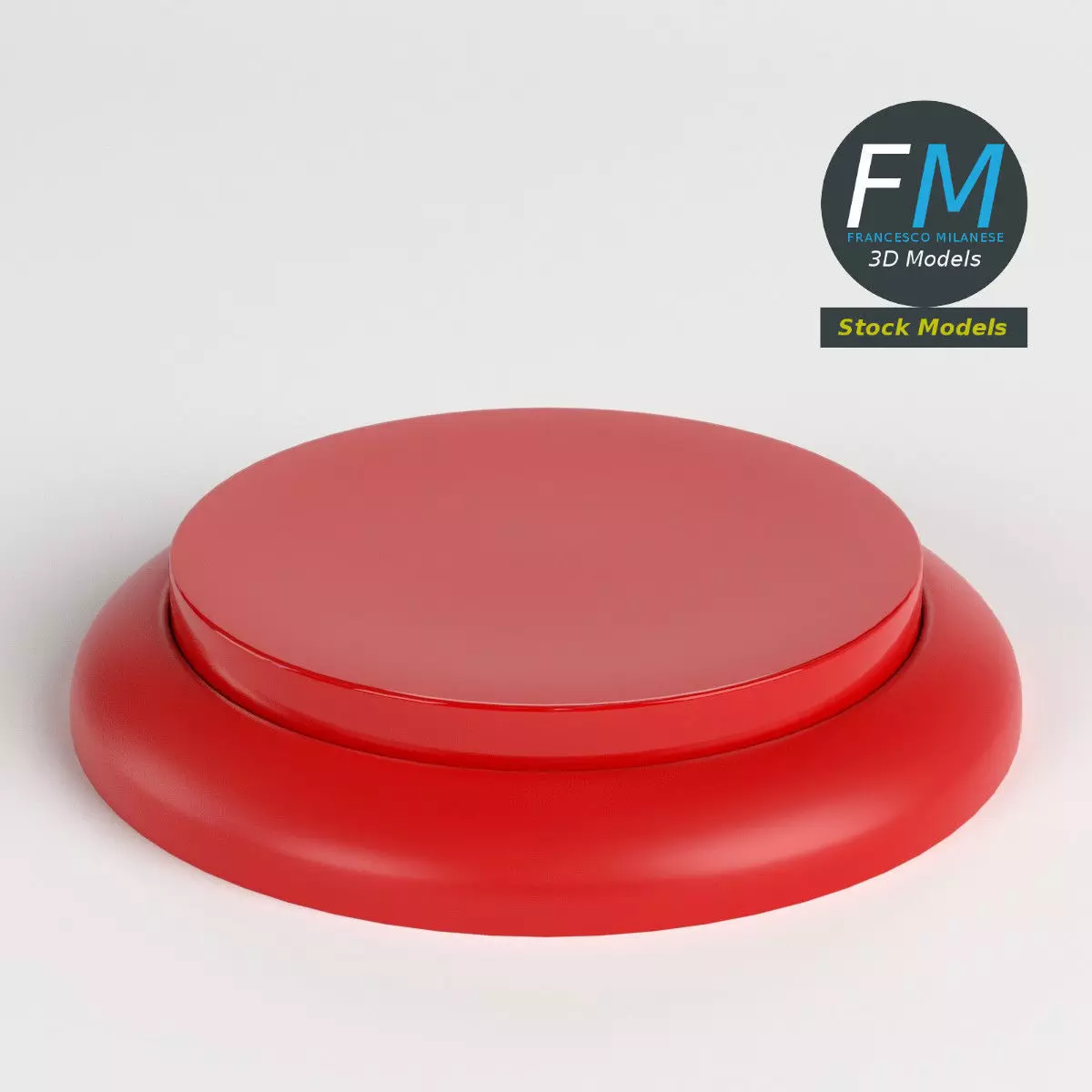 Round Button 3d 3D model Round button VR / AR / low-poly | CGTrader