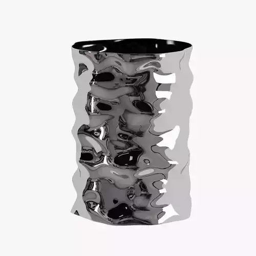 Metal Wave Vase
