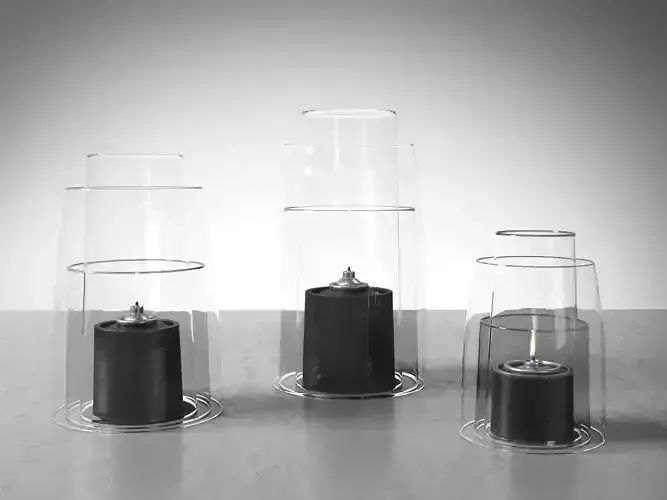 Deborah Ehrlich Pewter Hurricane Lanterns