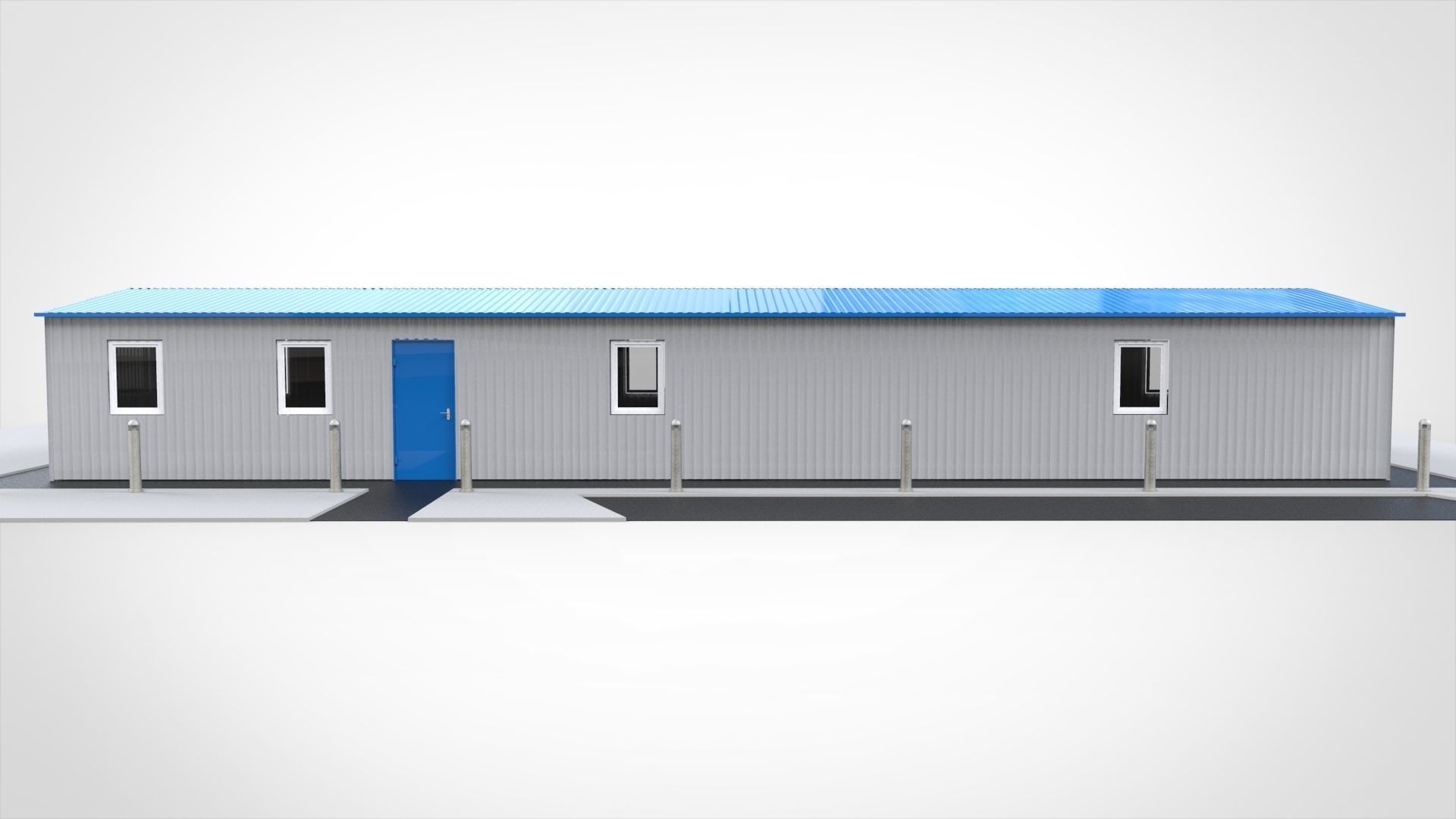 Modular building 3D model_2