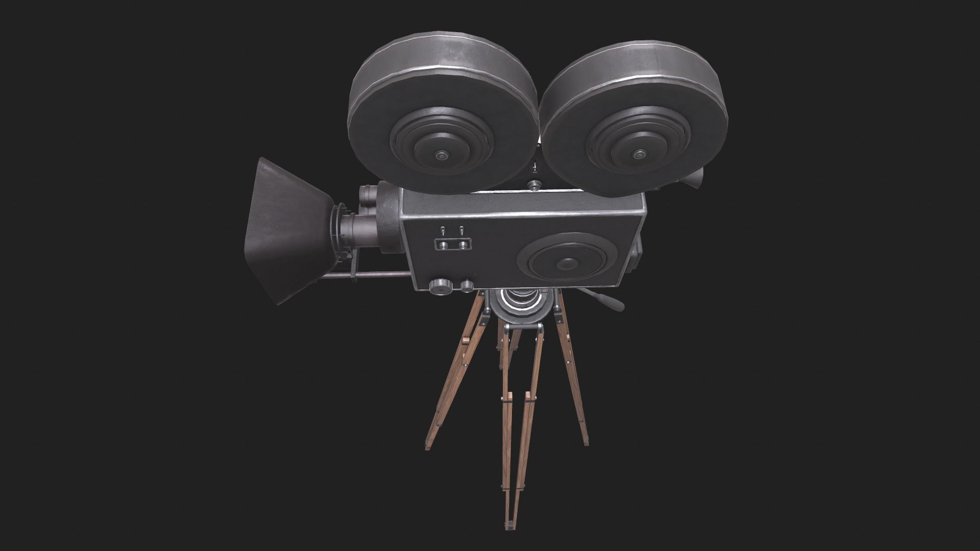 Classic Movie Camera 3D model_23