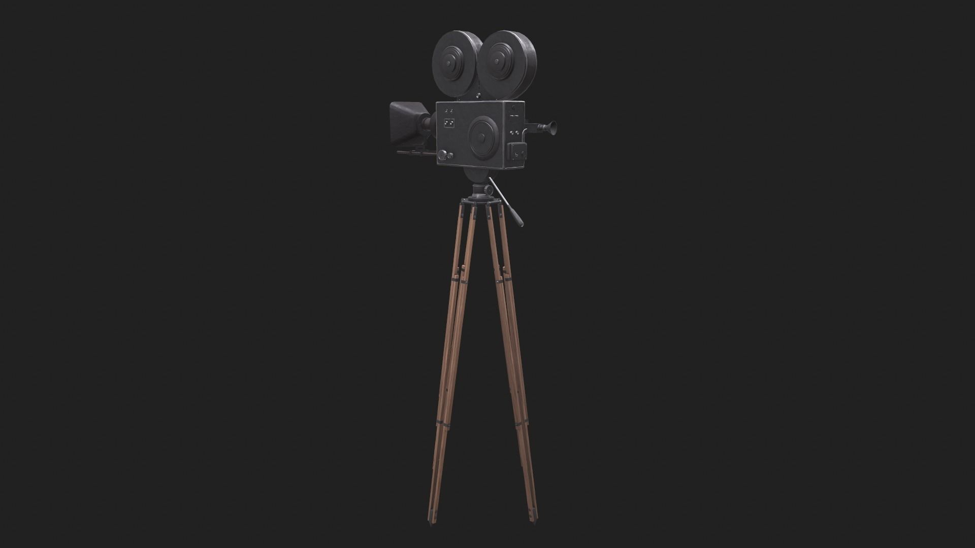 Classic Movie Camera 3D model_13