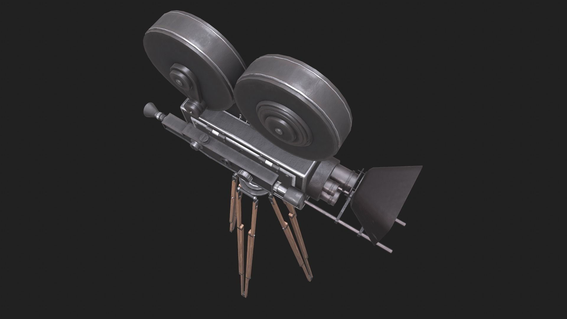 Classic Movie Camera 3D model_24