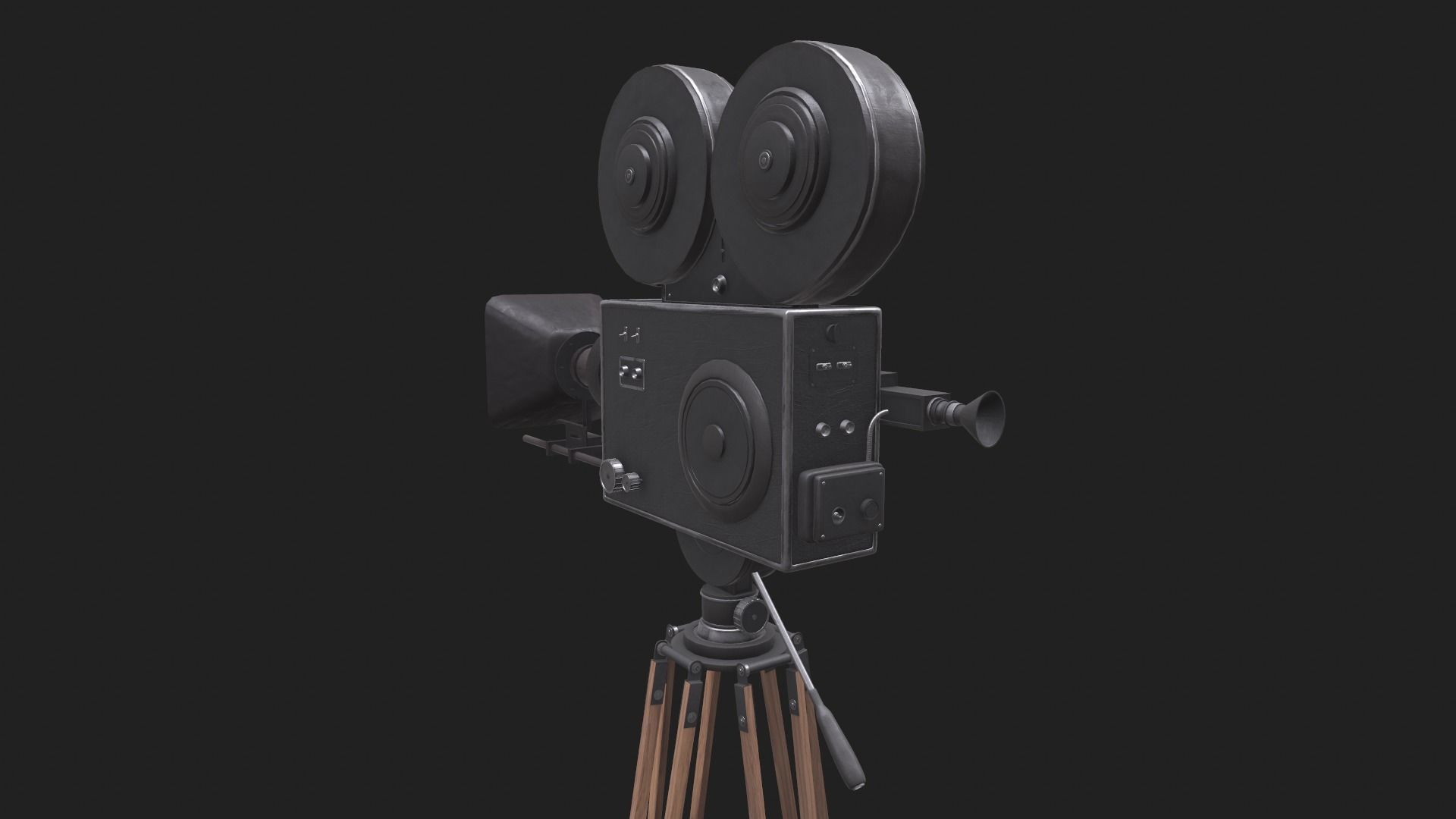 Classic Movie Camera 3D model_21