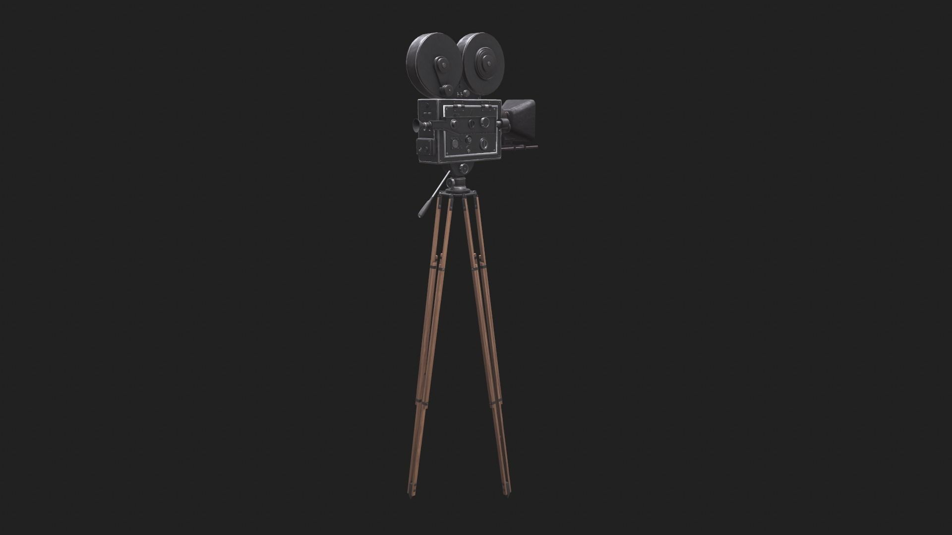 Classic Movie Camera 3D model_15