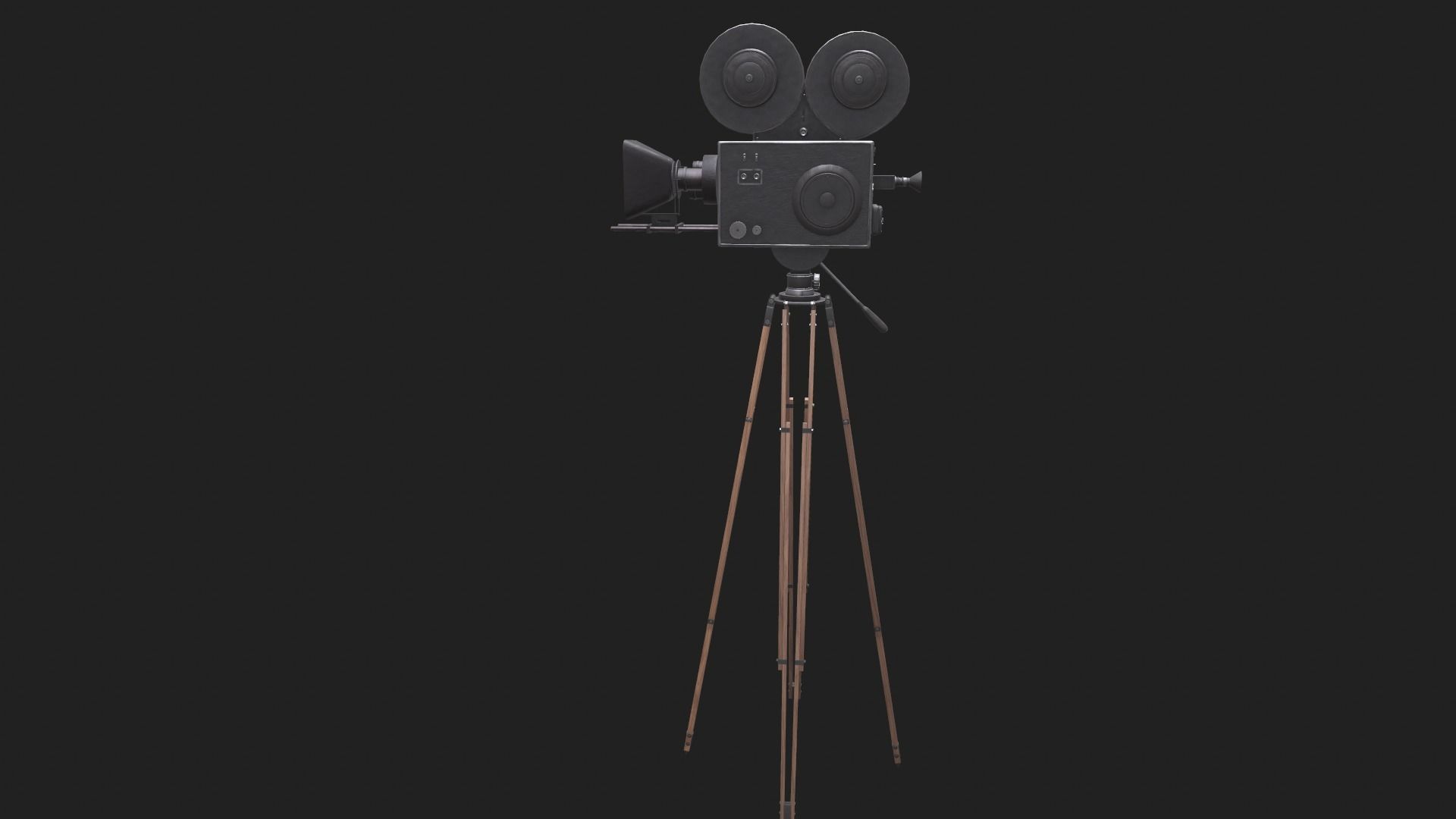Classic Movie Camera 3D model_12