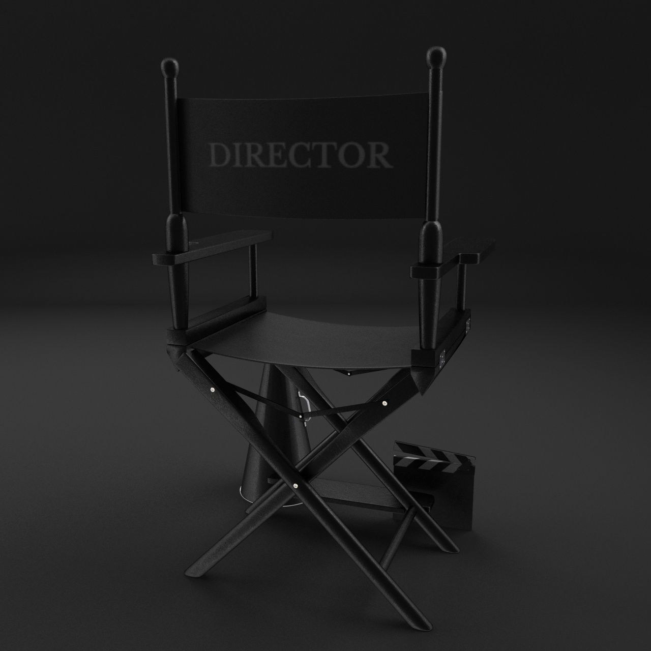 Classic Movie Camera 3D model_3