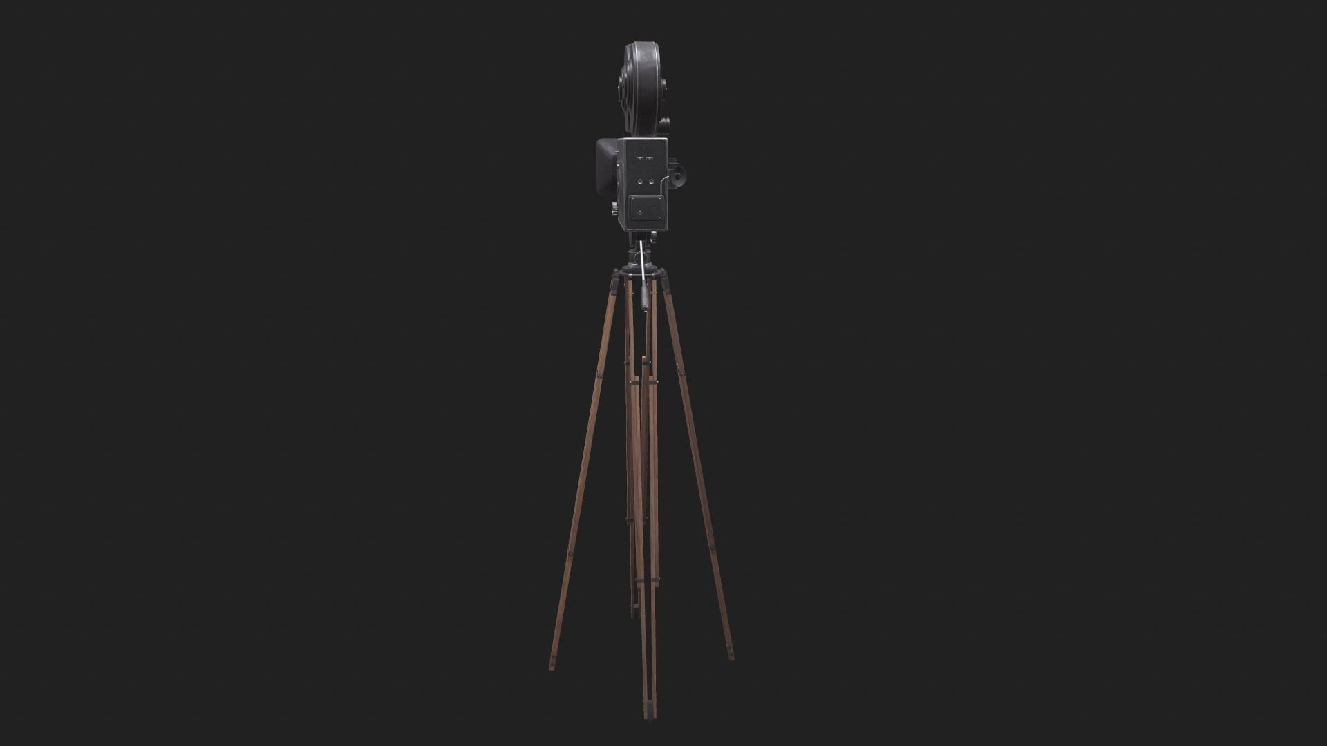 Classic Movie Camera 3D model_14