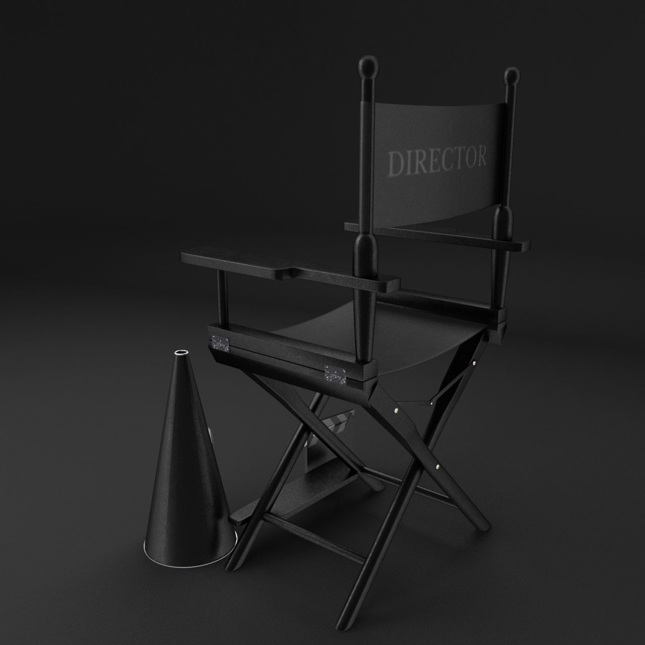 Classic Movie Camera 3D model_4