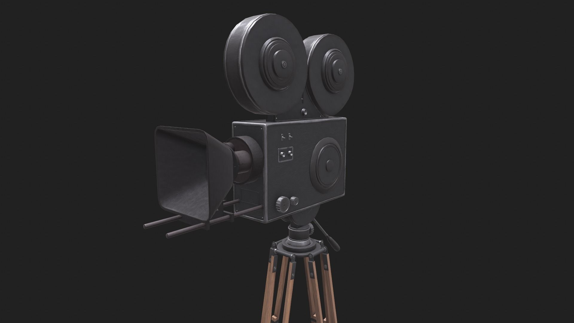 Classic Movie Camera 3D model_19