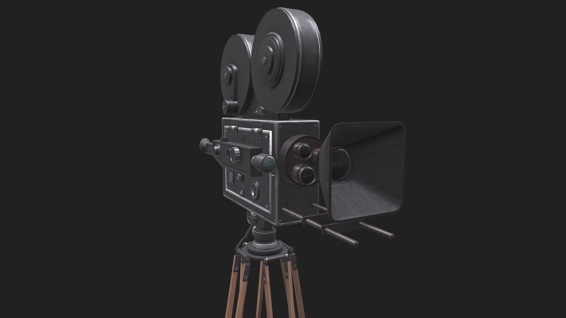 Classic Movie Camera 3D model_18