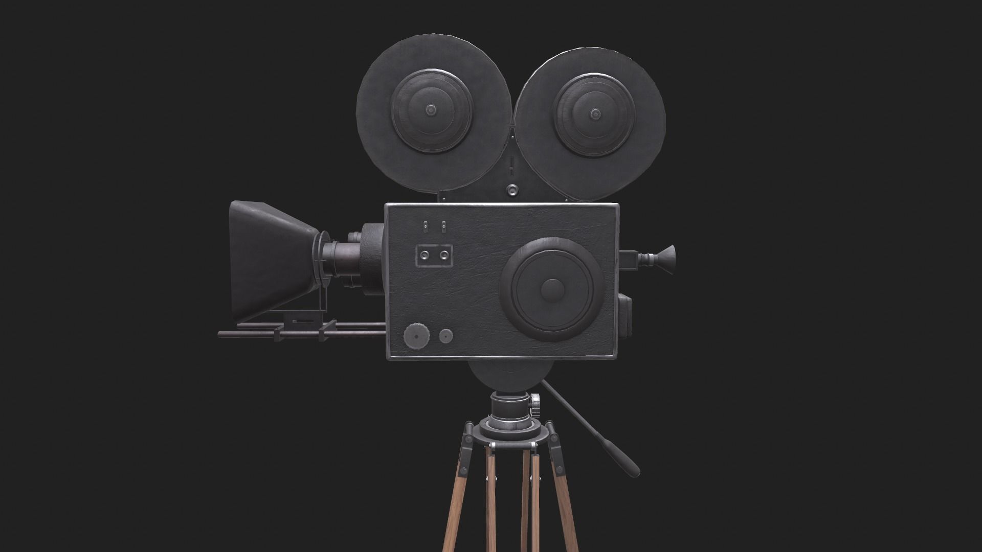 Classic Movie Camera 3D model_20