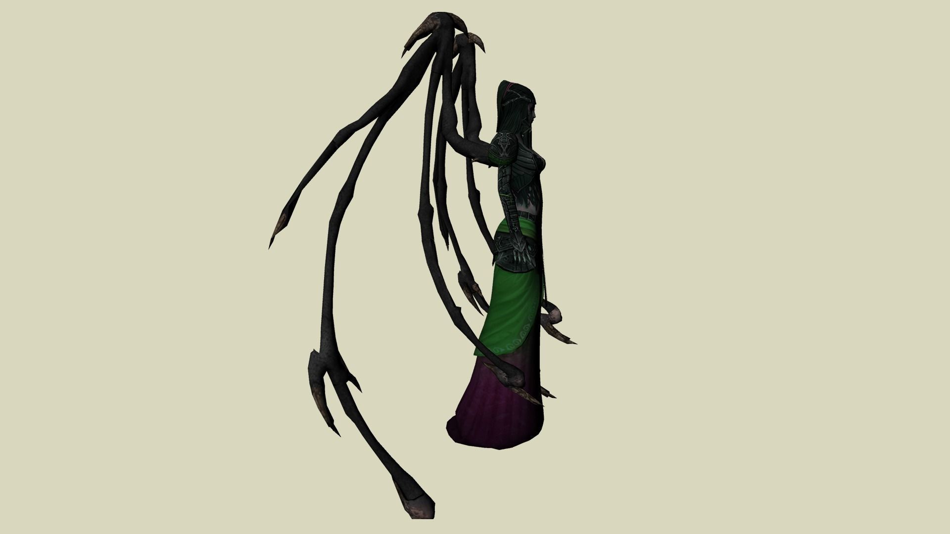 Evil Mage  - 3D Character Warrior Low-poly 3D model_5