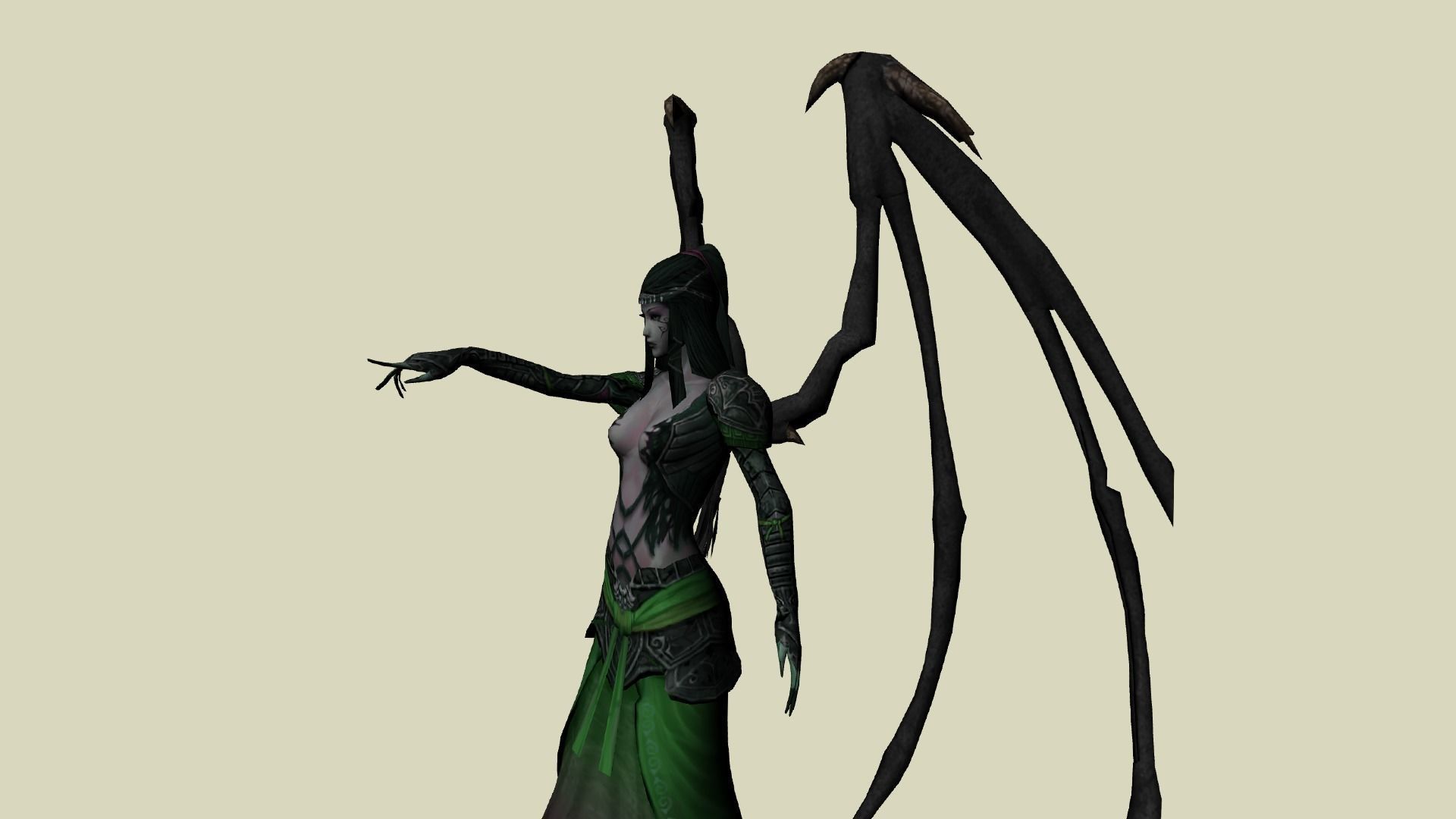 Evil Mage  - 3D Character Warrior Low-poly 3D model_3