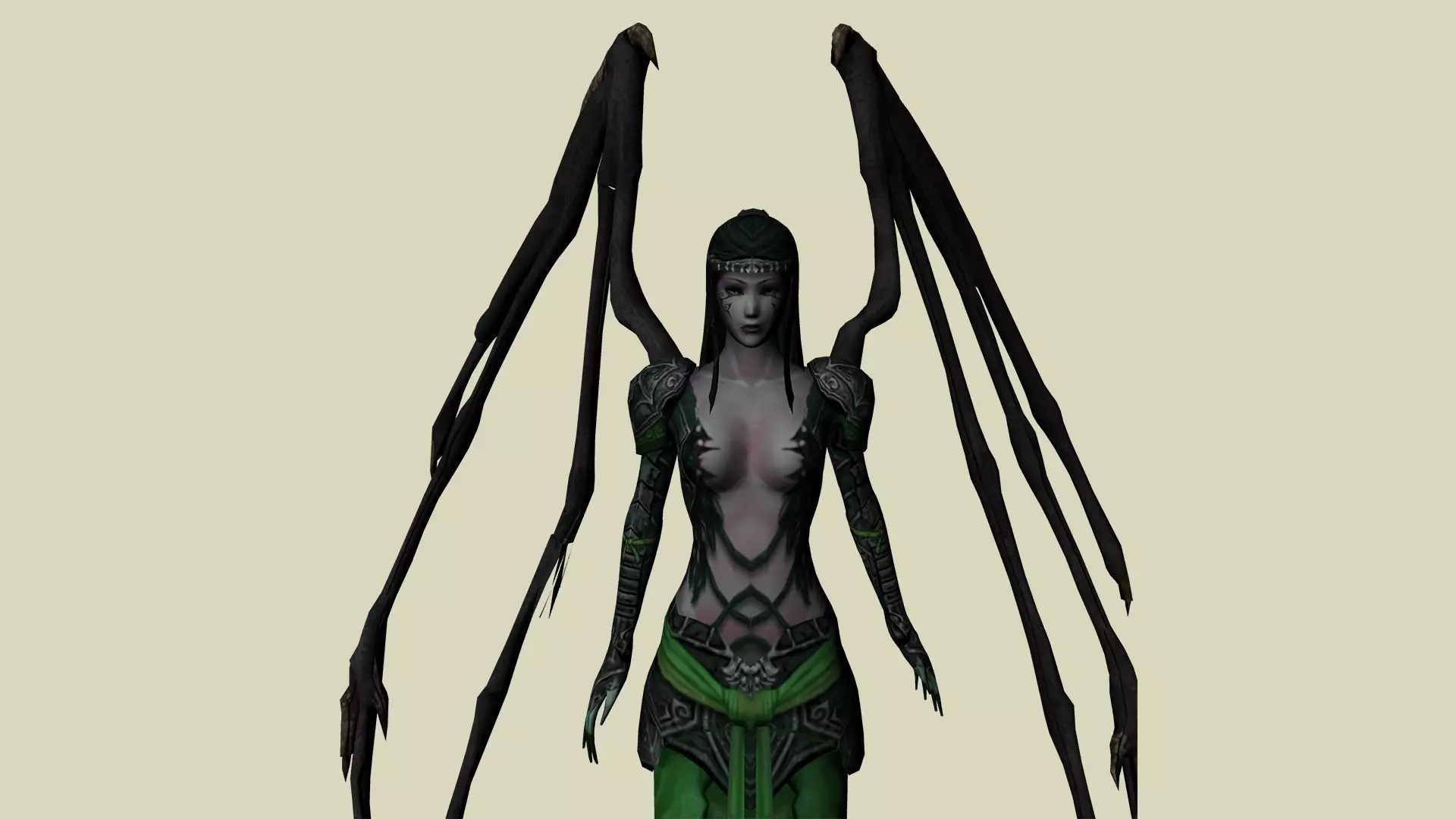 Evil Mage  - 3D Character Warrior Low-poly 3D model_0