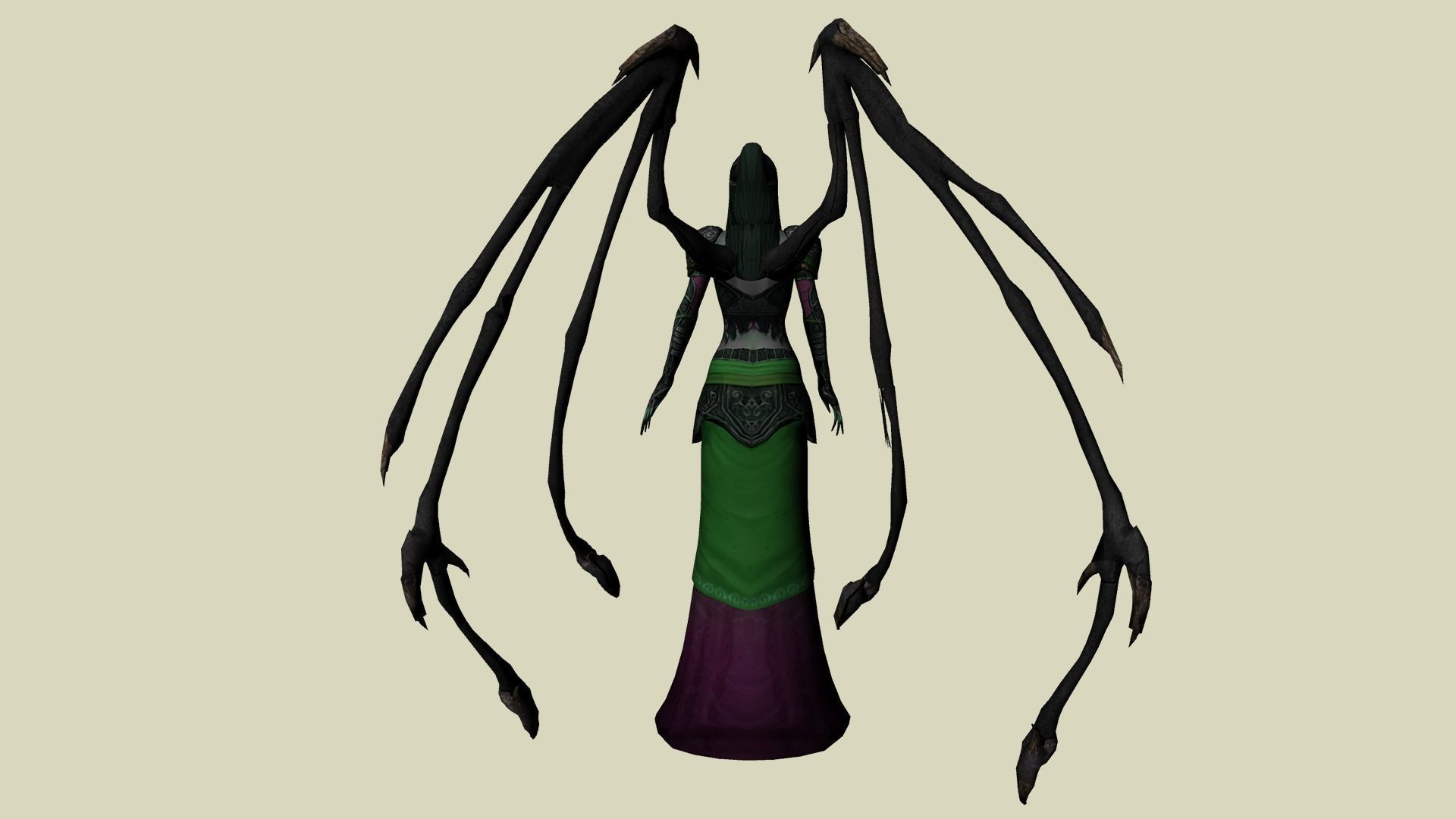 Evil Mage  - 3D Character Warrior Low-poly 3D model_4