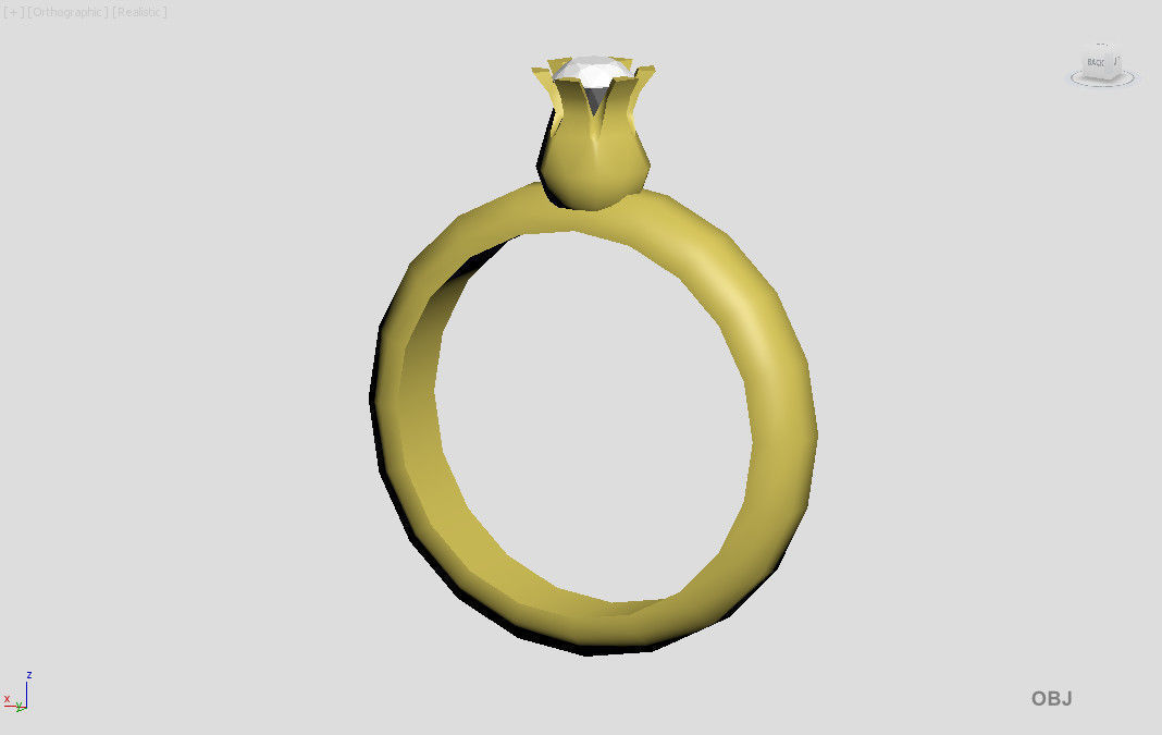 Tulip Ring 3D print model_3