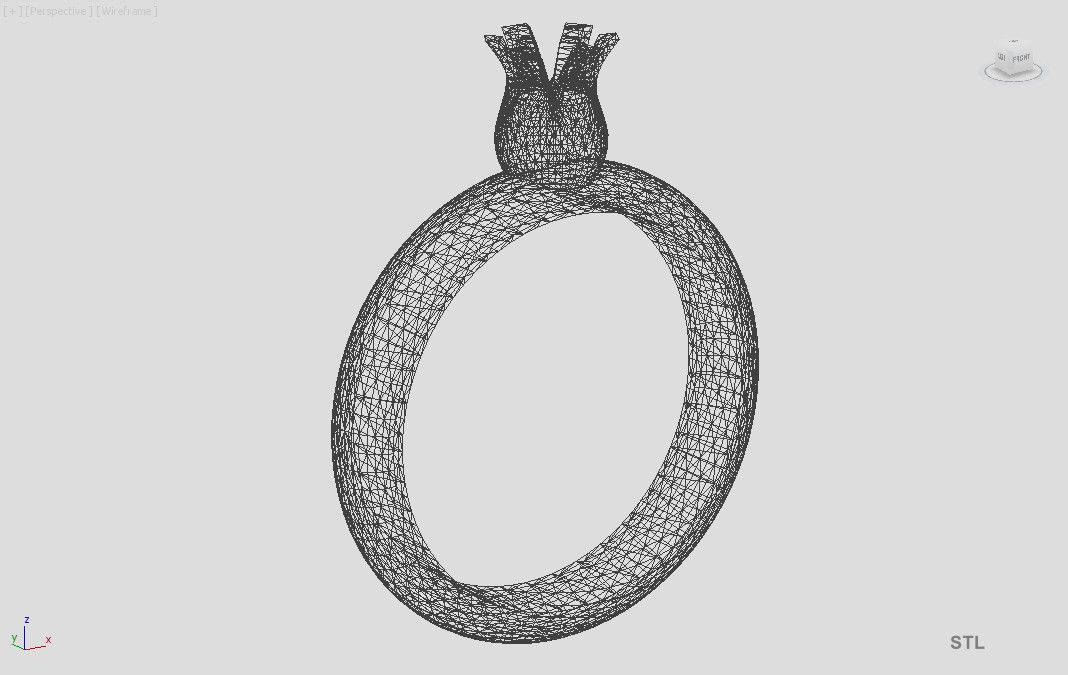 Tulip Ring 3D print model_7