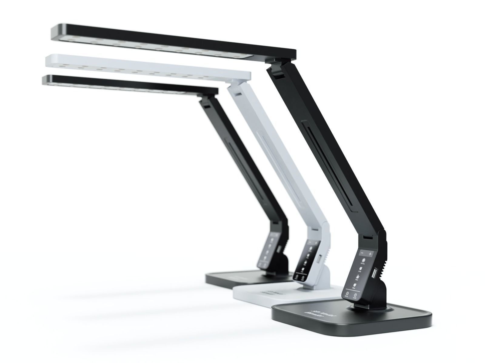 Modern Table Led Lamp 3D model_17