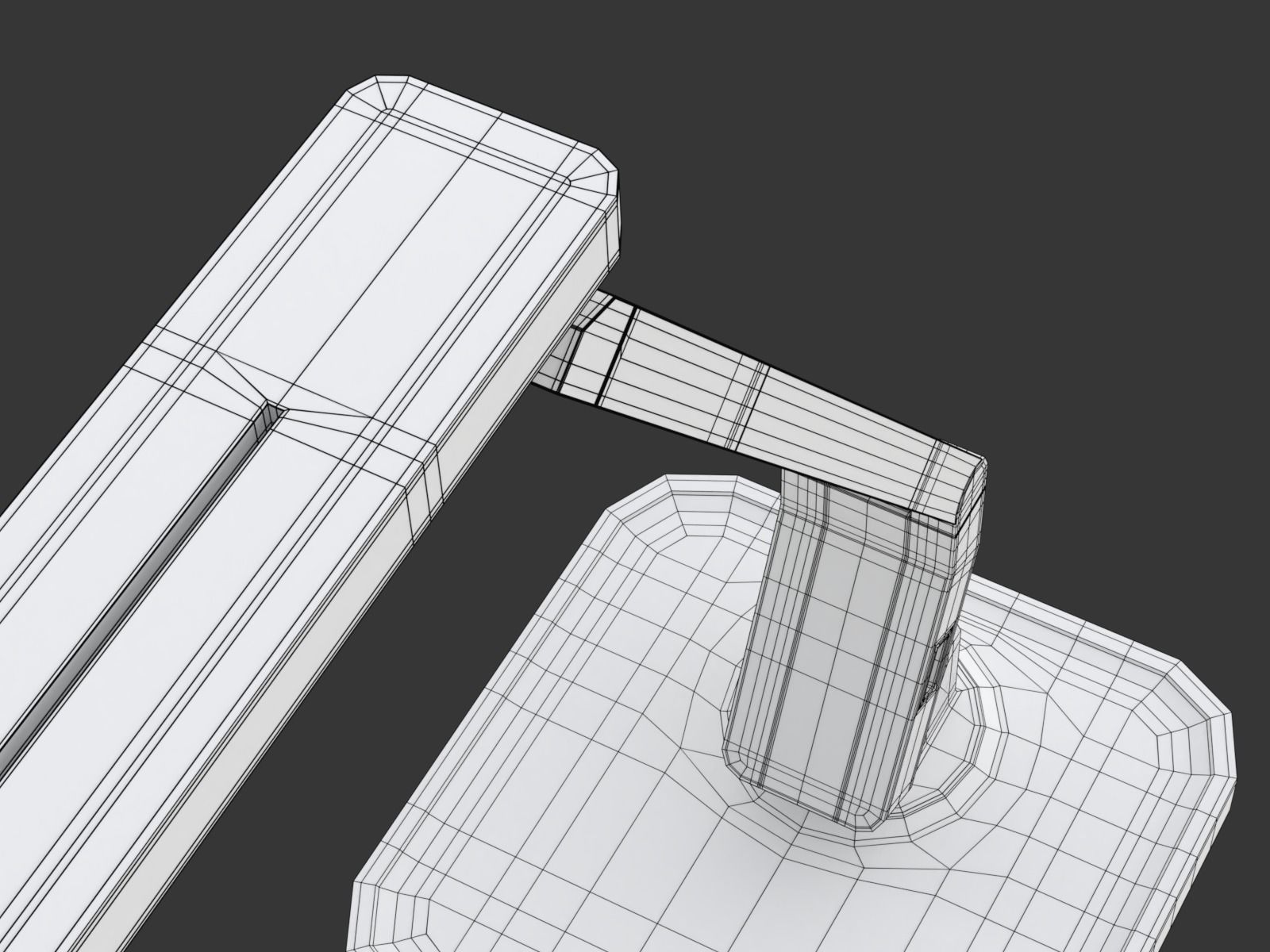 Modern Table Led Lamp 3D model_36