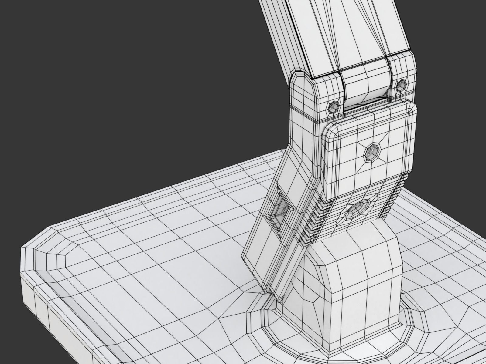 Modern Table Led Lamp 3D model_32