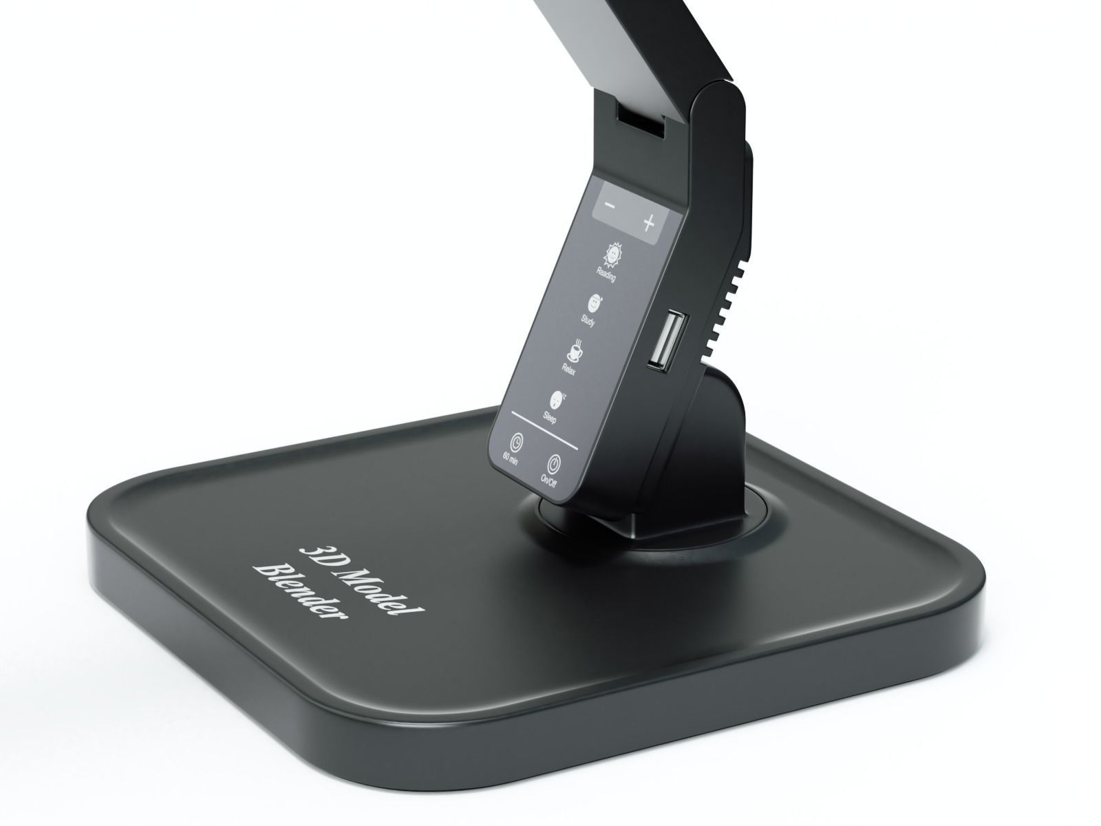 Modern Table Led Lamp 3D model_2