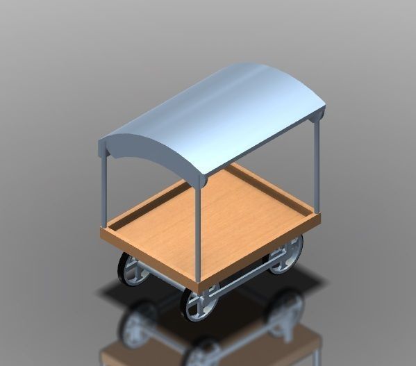 Panipuri cart Free 3D model_1