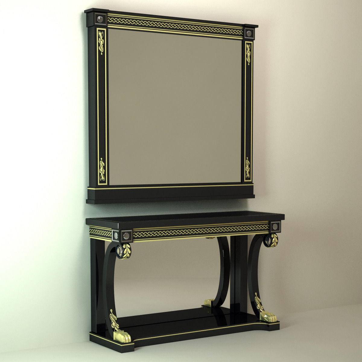 Mariner Mirror Richmond Set 3D model_1