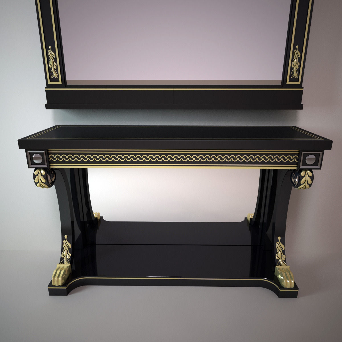 Mariner Mirror Richmond Set 3D model_4