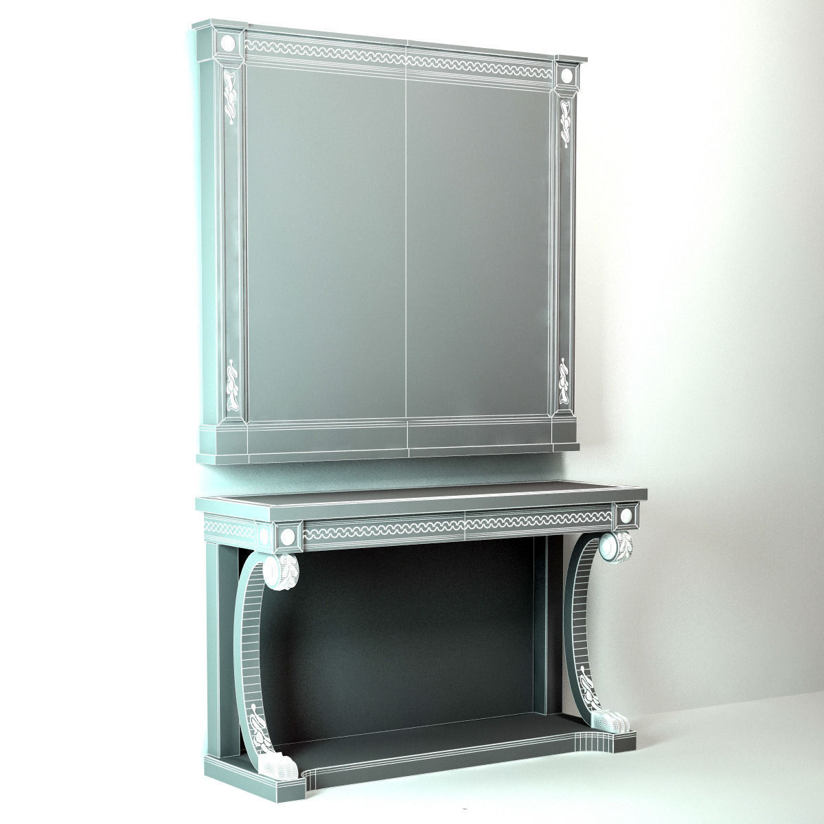 Mariner Mirror Richmond Set 3D model_3