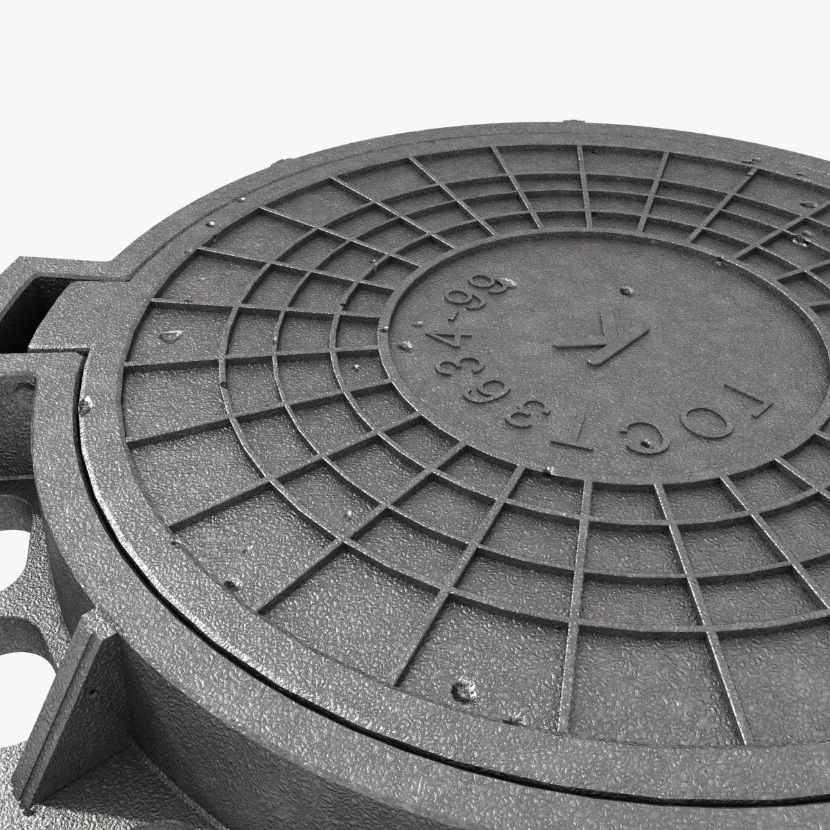 cast iron hatch 3D model_6