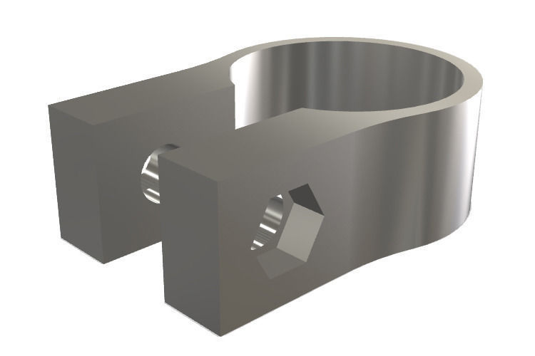 Bike clip for rear mounted light free 3D model 3D printable CGTrader