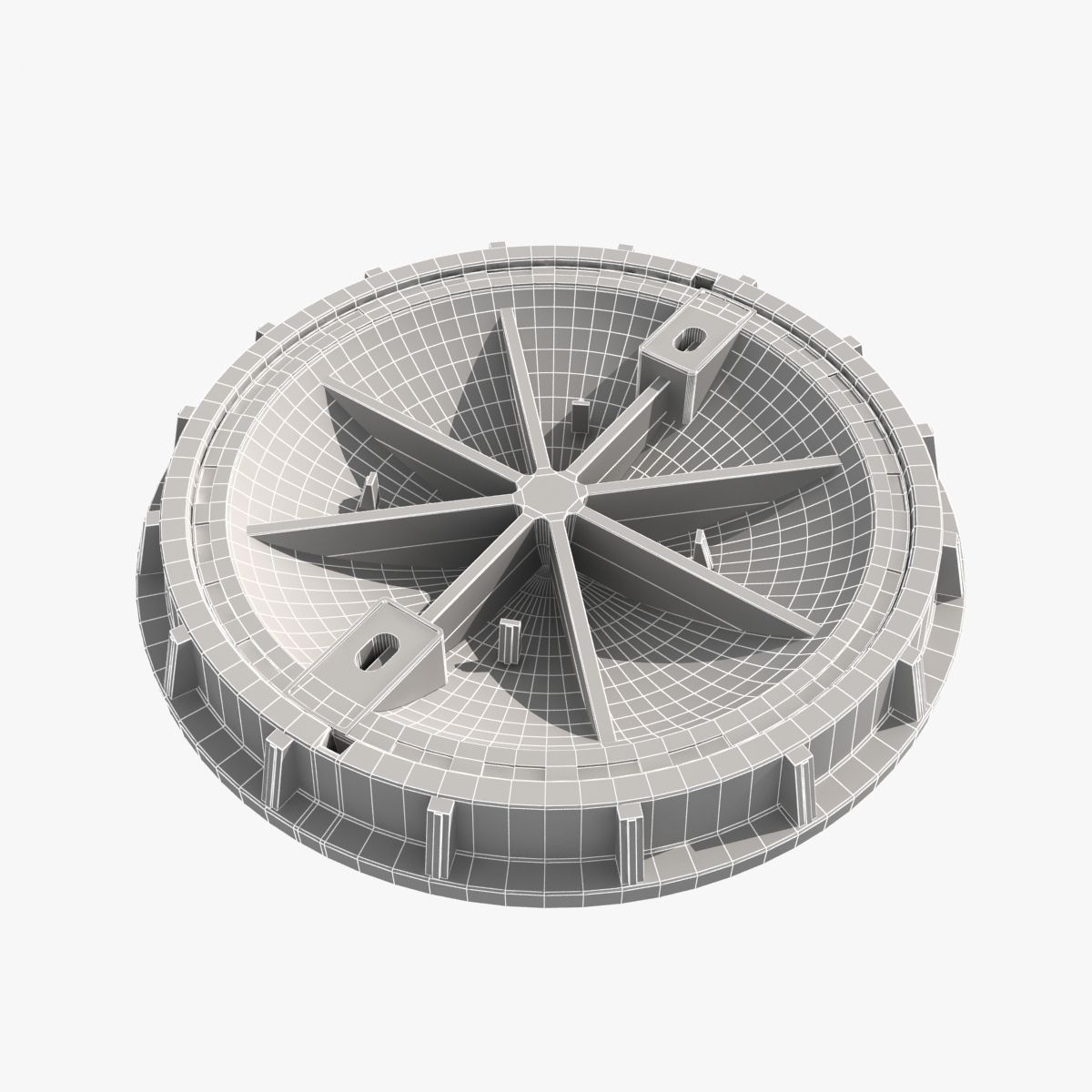 cast iron hatch 2 3D model_2