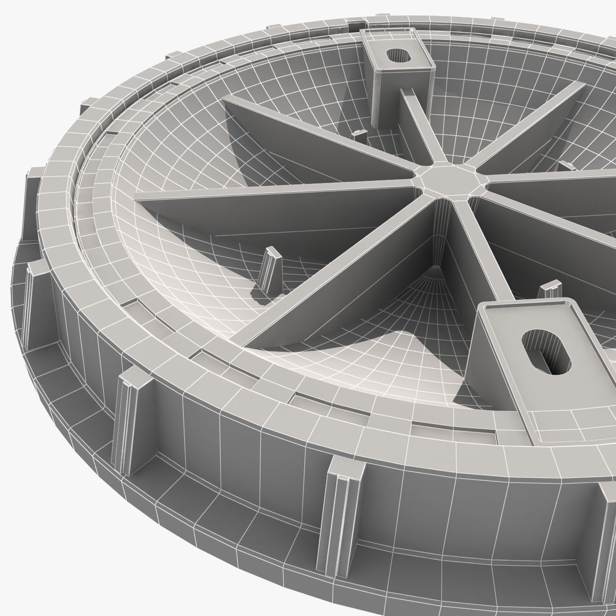 cast iron hatch 2 3D model_4